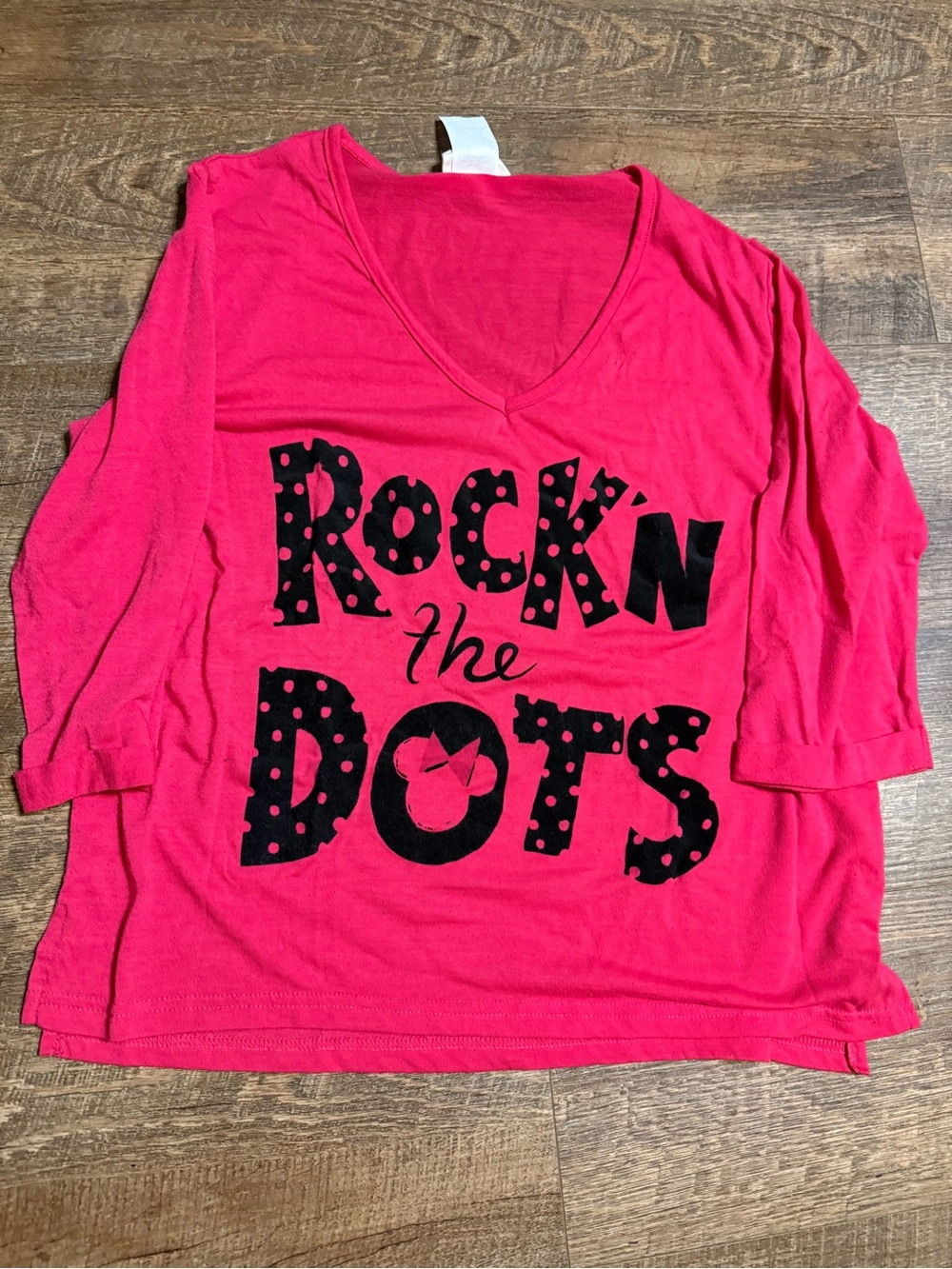 Disney Hot Pink V-Neck Sleep Top